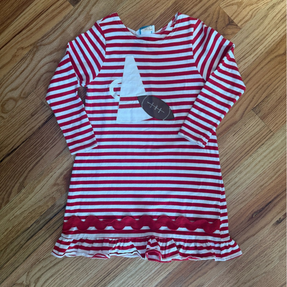 Red and White Striped Dress
